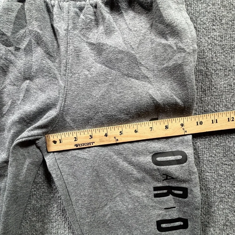 Jordan Joggers Sweatpants kid Large Gray Fleece Graphic Logo Athletic Sportswear
